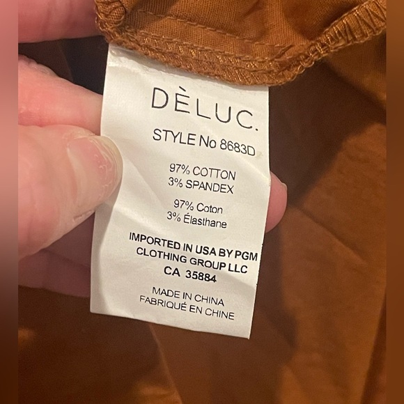 Deluc Viola Rust Button-Up Shirt Dress size S - Picture 10 of 11